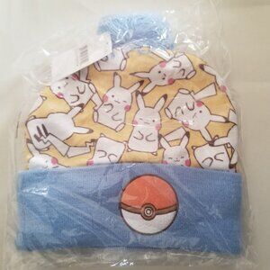 Pokemon Pikachu Pom Pom Beanie Toque